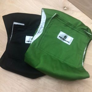 2 Reusable PetParents Dog Belly Band Diapers Size Large (20-25” dog waist)